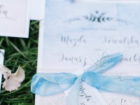 Zaproszenia ślubne Rose Quartz i Serenity